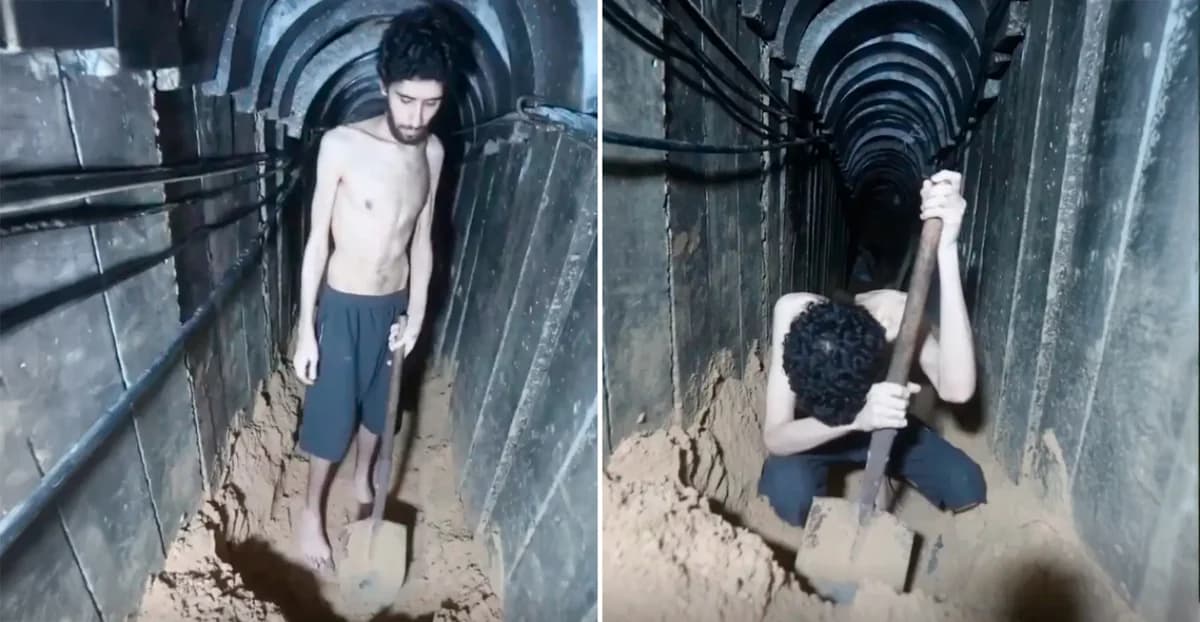 Hamas Video Shows Hostage Digging His Grave, Sparks Outrage