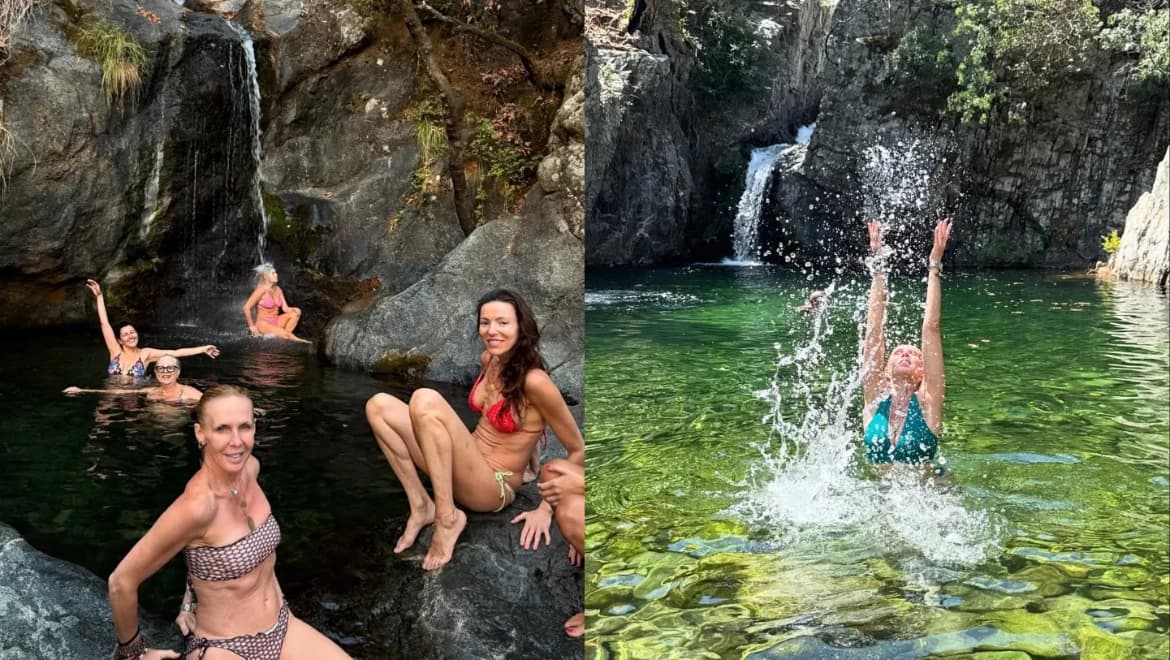Evelina Papoulia: Atemberaubende Badeanzugfotos aus Samothrake