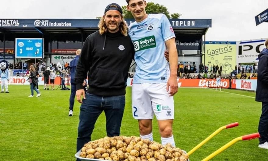 Footballer in Denmark Named MVP, Awarded 55 kg of Potatoes!