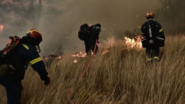 Fire in Vilia, Attica – Aerial Resources Deployed