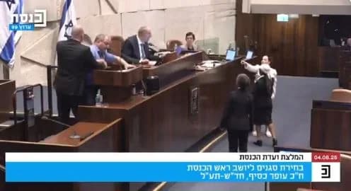 Diputado israelí expulsado violentamente del Knesset tras referirse al 'genocidio' en Gaza