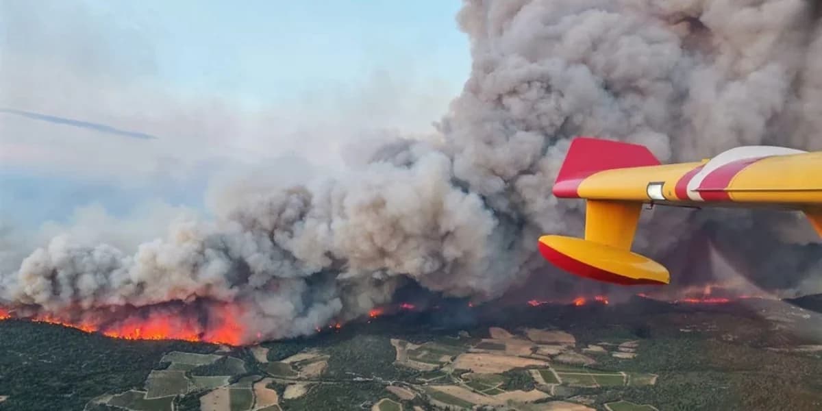 Fire in Southern France: One Dead, 110,000 Acres Burned