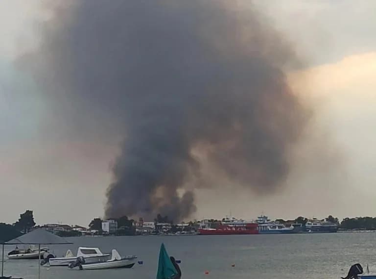 Φωτιά στη Θάσο: Πυρκαγιές σε Τέσσερις Εστίες