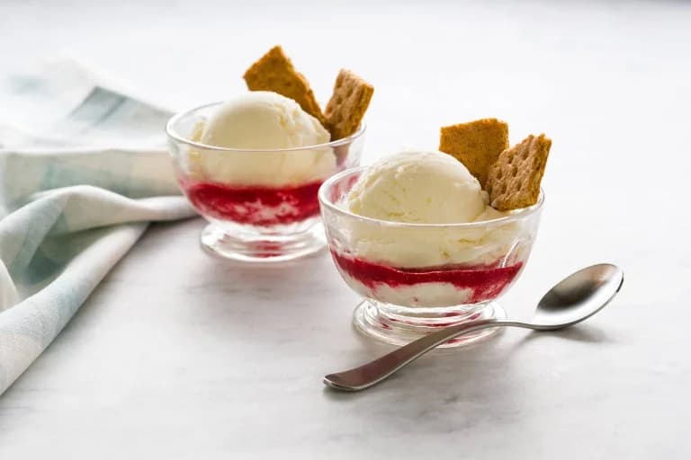 Hausgemachtes Cheesecake-Eis Rezept