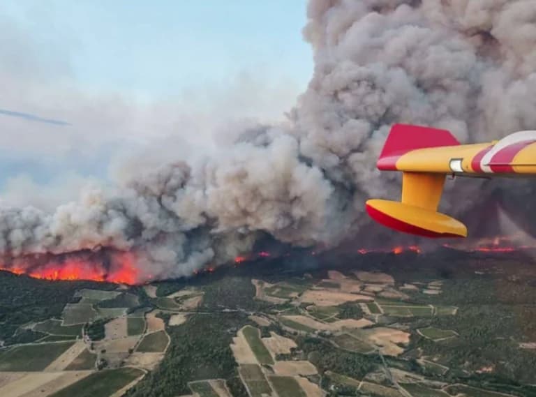 España – Francia: Imágenes devastadoras de los incendios forestales
