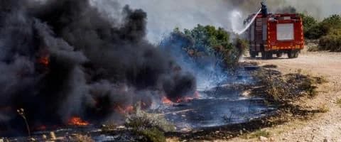 הערכות נזקים של ETEK לאזורים שנפגעו משריפות בלימסול לפני ה-15 באוגוסט