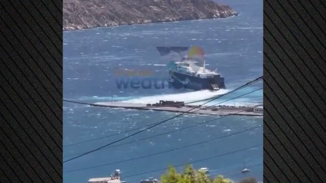爱琴海强风导致渡轮中断