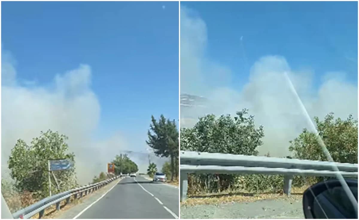 Incendio en Omodos: Medios aéreos en operación