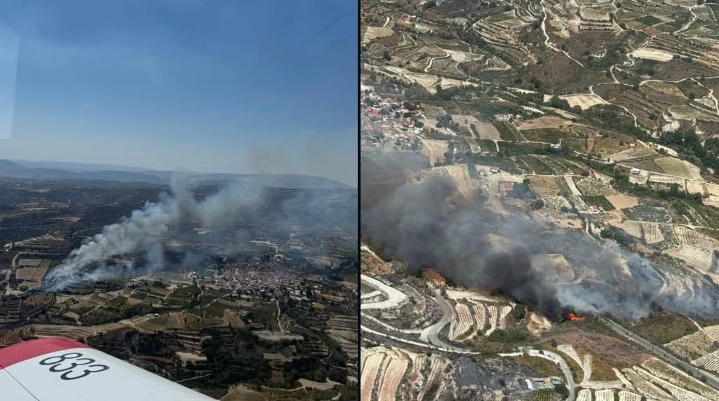 שריפה באומודוס, קפריסין: תחת שליטה בסיוע אווירי