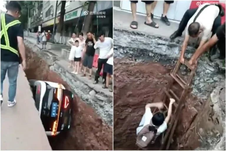 Robotaxi stürzt in China in Graben: Sicherheitsbedenken nehmen zu