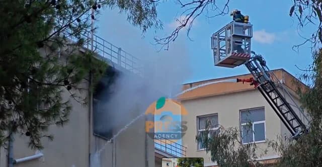 Sotiria医院火灾损坏病理实验室