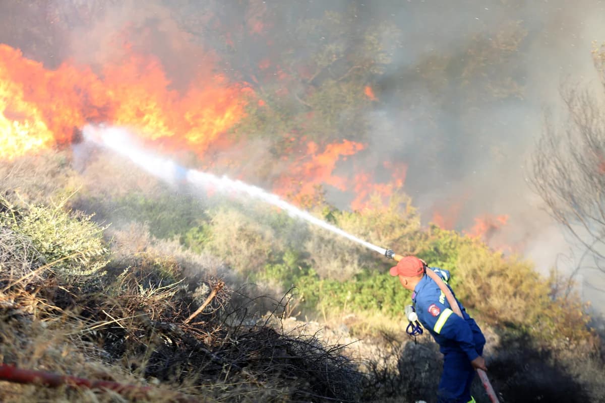 Keratea: Älterer Mann bei Waldbrand tot aufgefunden