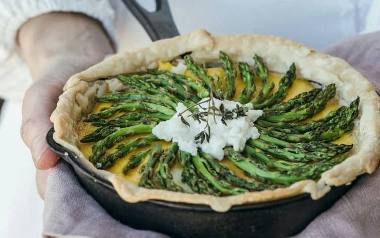 Rezept für Spargel-Quiche
