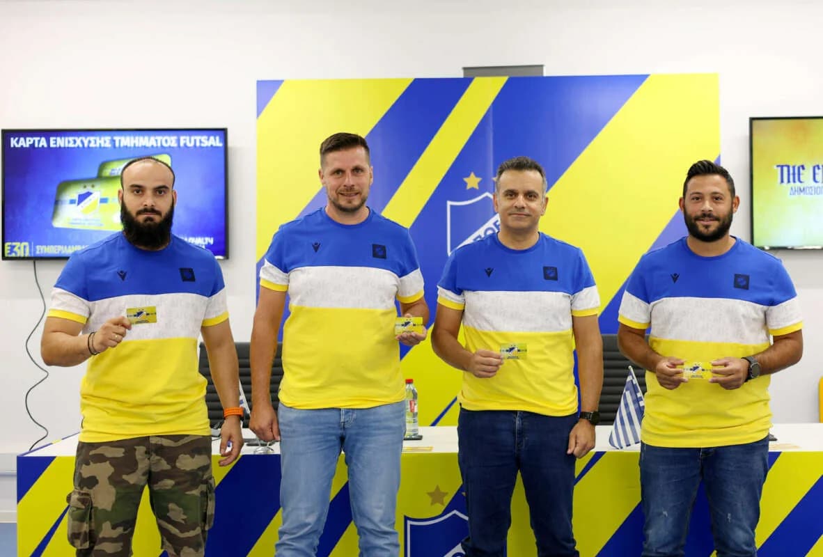 כרטיס תמיכה לקבוצת הפוטסל של APOEL הושק
