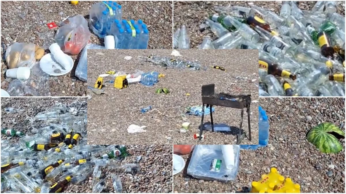 Paphos Beach Transformed into a Dump by Youths (vid)