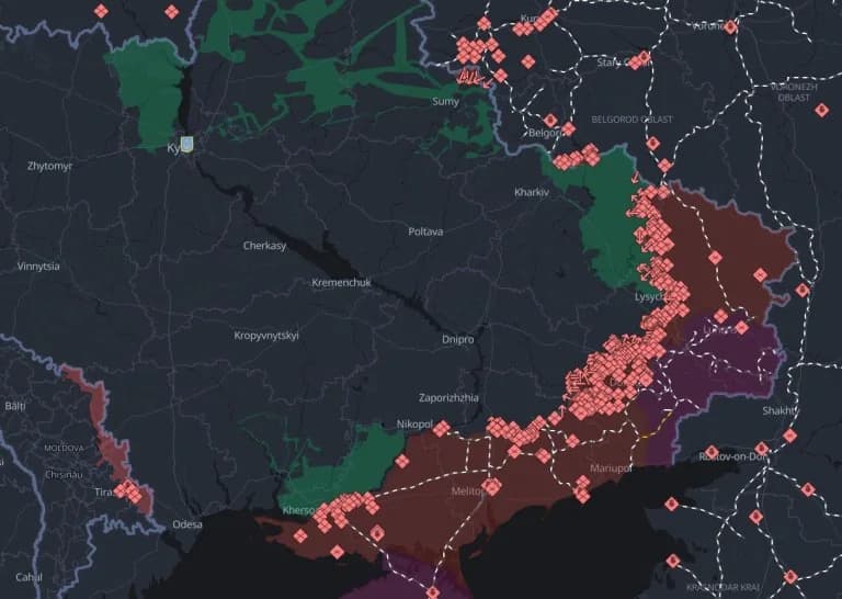 Russland eroberte im Juli 500-550 km² in der Ukraine