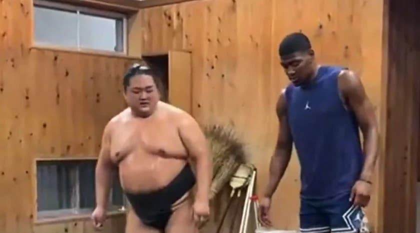 Hachimura's Alternative Training: Sumo Wrestling Workout