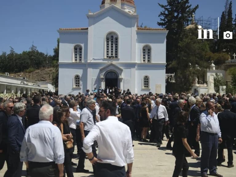 Λένα Σαμαρά: Συγκίνηση στον επικήδειο του Αντώνη Σαμαρά