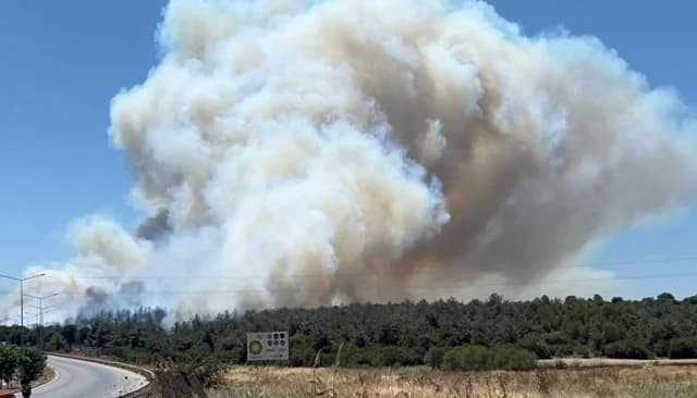 Φωτιές στο Τσανάκαλε: Εκκενώσεις και διακοπή κυκλοφορίας