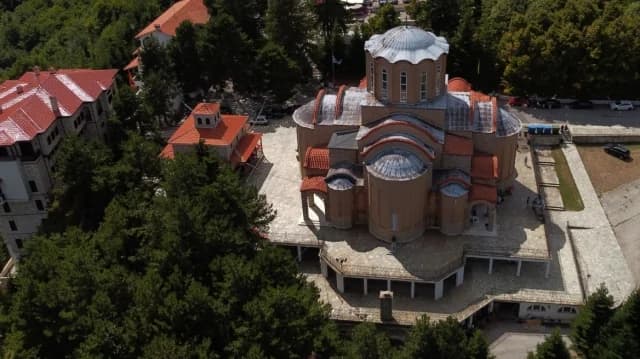 Pilger strömen nach Panagia Soumela in Vermio