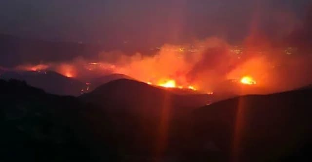 שריפה בעיריית זירוס, פרבזה: פינויים והתרעה