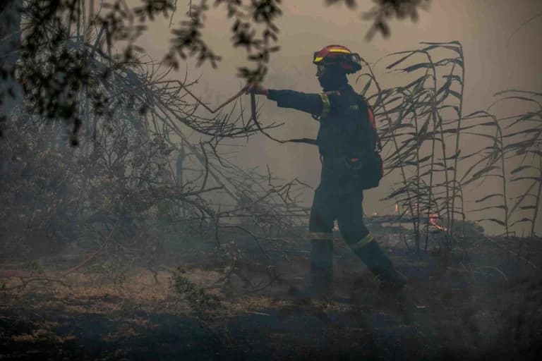 Haritsis and Kasselakis in Achaia for the fires