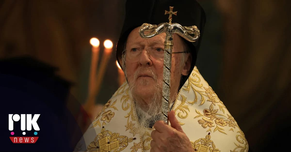Llamamiento de Bartolomé por la paz antes de la reunión Trump-Putin
