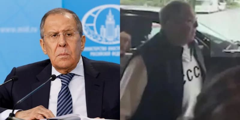 פסגת טראמפ-פוטין: לברוב הגיע לאלסקה עם סווטשירט של ברית המועצות