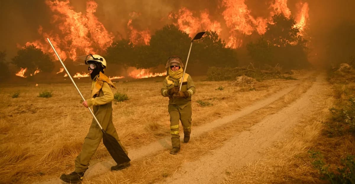 Incendios en España: 7 muertos y más de 1,5 millones de acres quemados