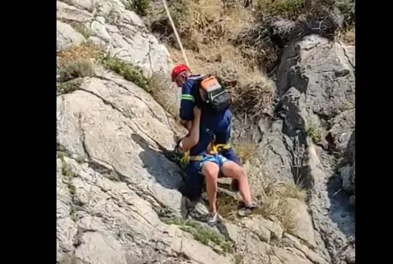 Κέρκυρα: Διάσωση τουρίστα στην Παλαιοκαστρίτσα