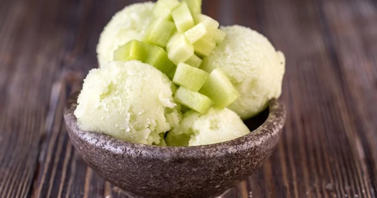 Easy Melon Sorbet Recipe by Akis Petretzikis, No Ice Cream Maker Needed