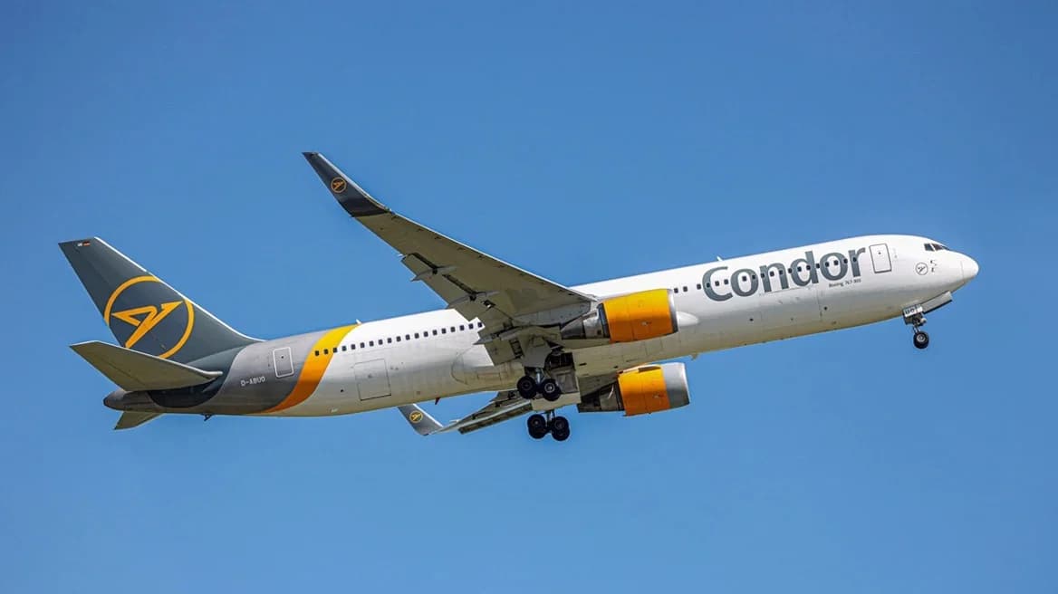 Incendio en el motor de un vuelo de Condor de Corfú a Düsseldorf