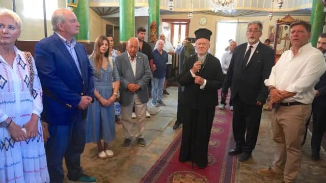 Костас Караманлис посетил Имврос и встретился с Патриархом Варфоломеем