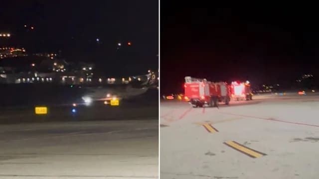 Notlandung eines Hubschraubers in Mykonos nach Brandanzeige