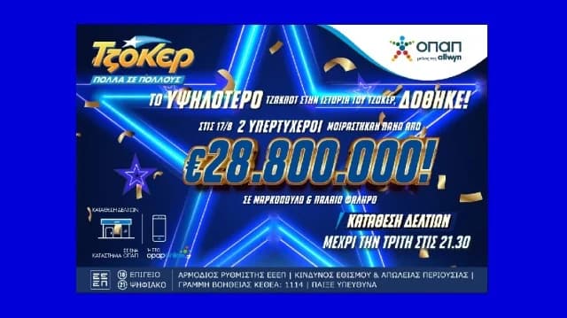 JOKER: Исторические победители в Маркопуло и Палео Фалиро