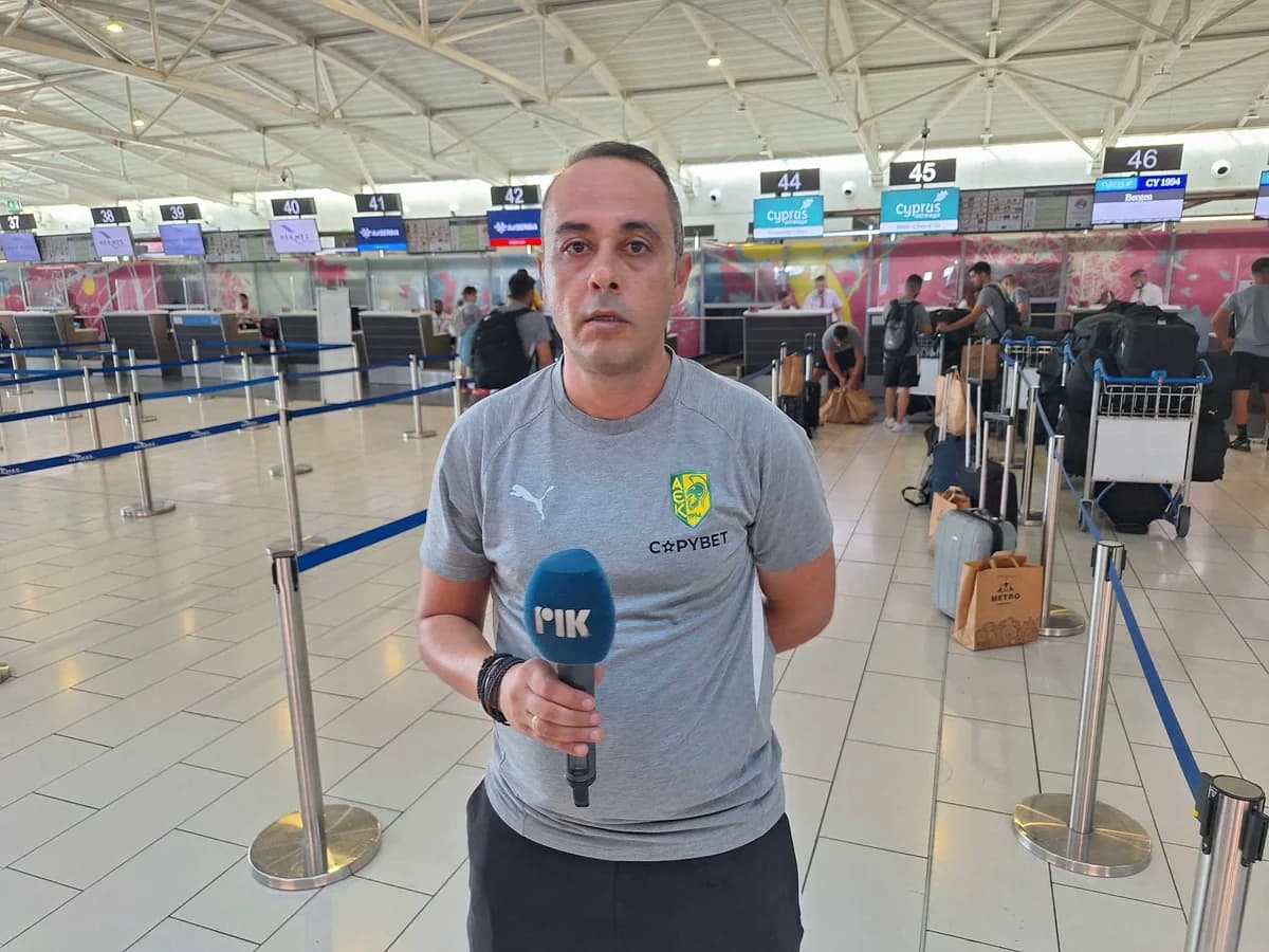 K. Dimitriou's Statements Before AEK's Departure for Norway