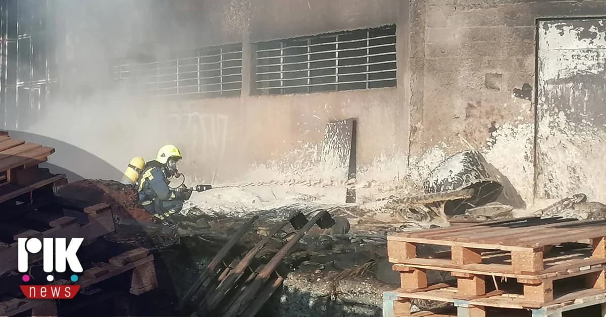 שריפה בשליטה באזור התעשייה SOPAZ, ניקוסיה