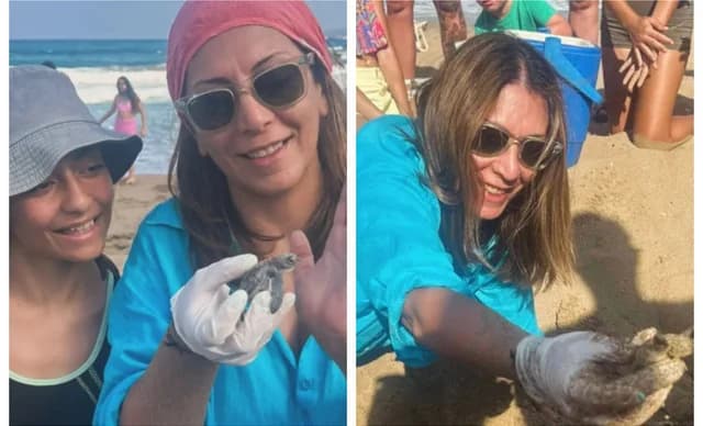 Κάτια Σάββα: Εθελοντική δράση για τις νεογέννητες χελώνες στον Ακάμα