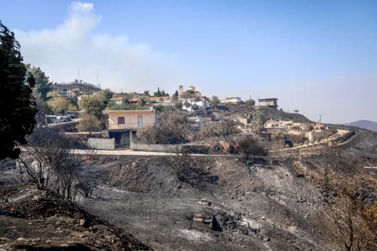 Quíos: Devastadores incendios forestales queman grandes extensiones, grave impacto