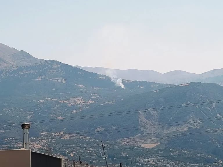 Feuer in Achaia: Luftunterstützung in der Region Mitzaiika