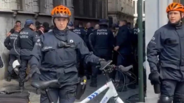 AEK Athen Fans nach Zusammenstößen mit der Polizei in Brüssel festgenommen