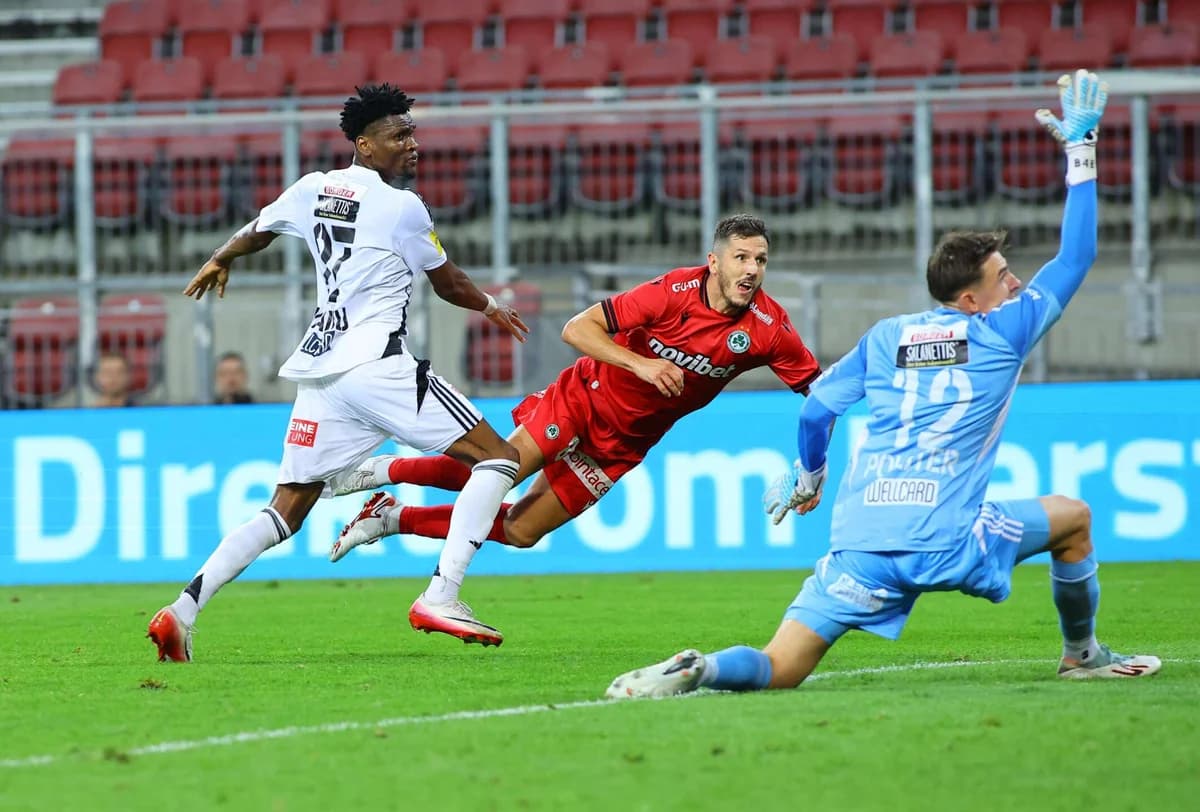 (HIGHLIGHTS) Die 3 Tore und vergebenen Chancen von Wolfsberger-Omonia