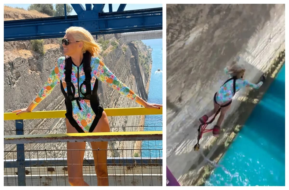 Σάσα Σταμάτη: Bungee Jumping στον Ισθμό της Κορίνθου