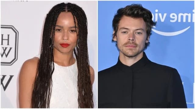 Zoë Kravitz y Harry Styles vistos en Roma
