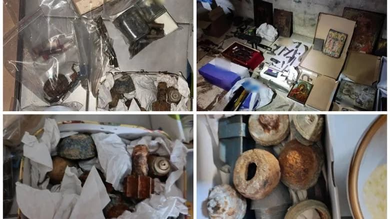 Encuentran armas y municiones en un contenedor de basura en Kaisariani