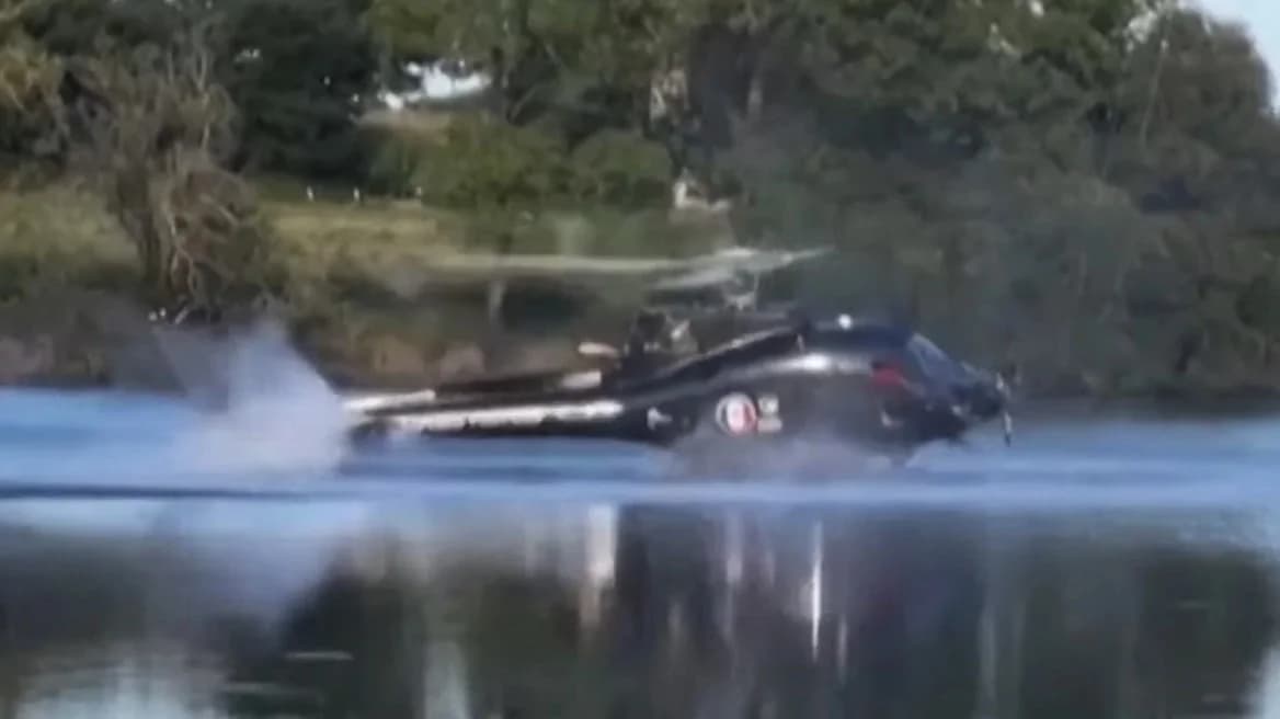 France: Helicopter crashes into lake during firefighting operation