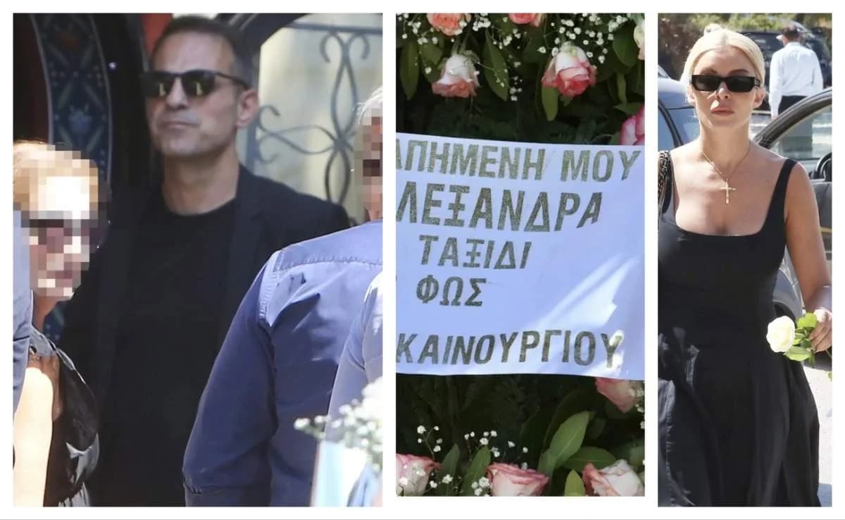 Скорбь на похоронах Александры Николаиду – Демис Николаидис опустошен
