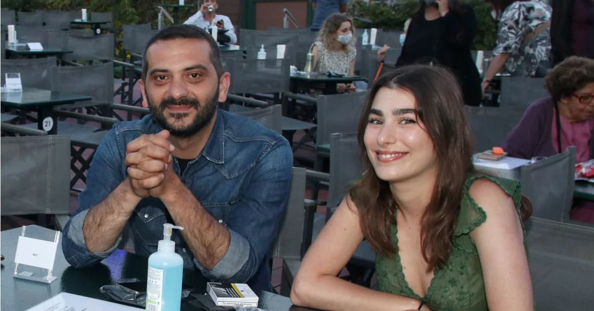 Leonidas Koutsopoulos and Chrysa Michalopoulou together in a video