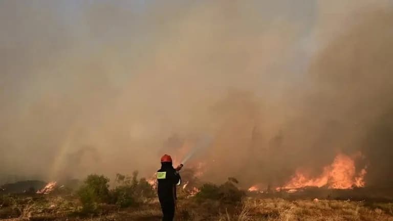 Triple Fire Front in Preveza – Emergency Alert