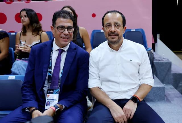 Ο Πρόεδρος Χριστοδουλίδης στην Λεμεσό για το FIBA EuroBasket 2025